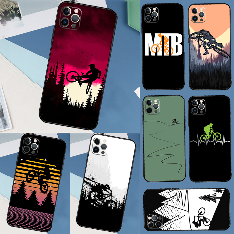 Mountain Biking Cartoon - MTB Mountainbike Fiets Telefoonhoesje voor Huawei