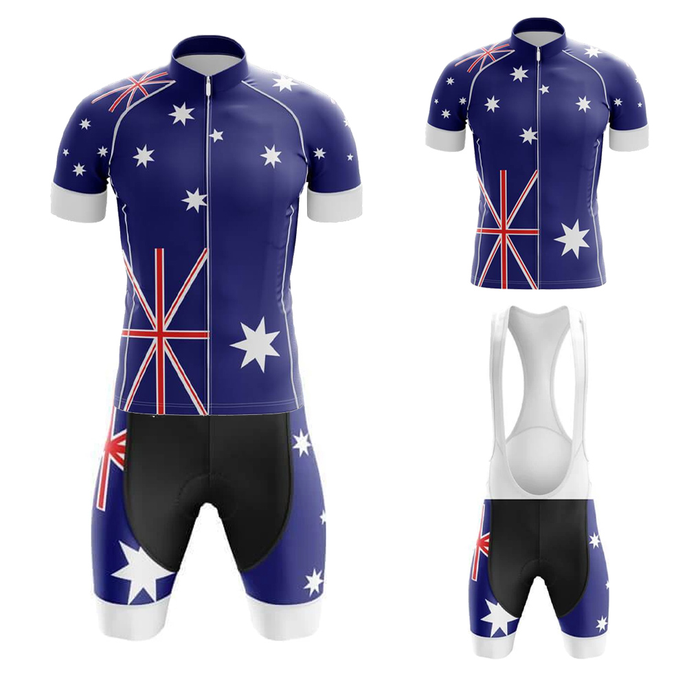 Mountain Biking In Australia - Australië Wielertrui Set voor Heren Mountainbikekleding
