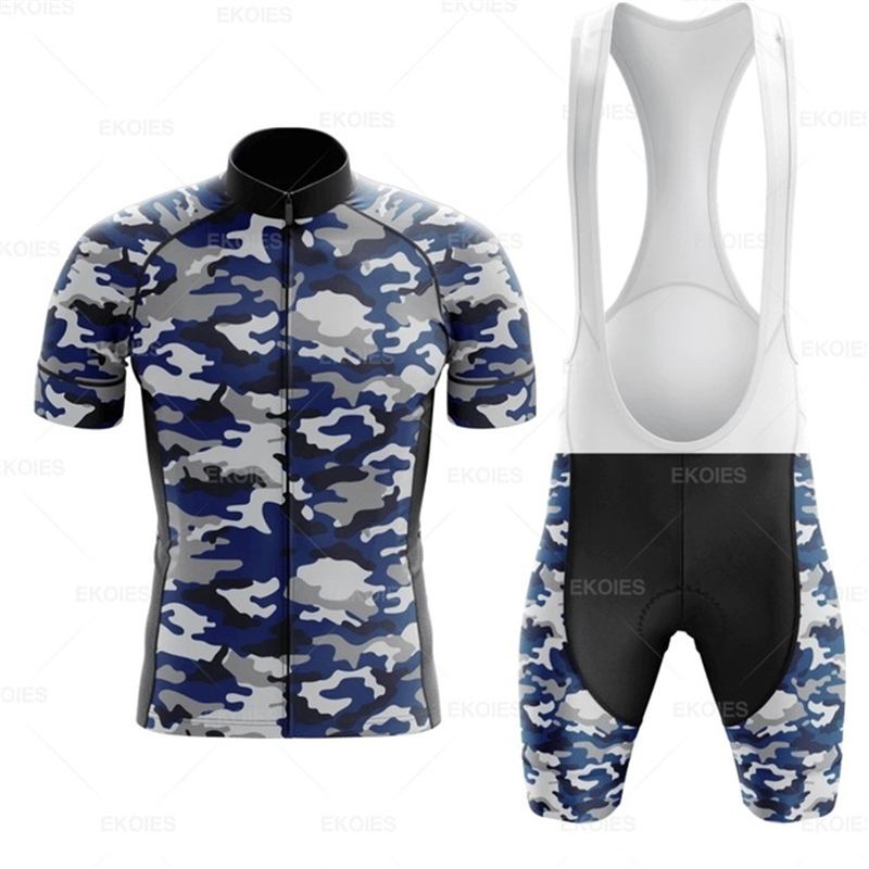 Mountain Biking Races - Camouflage Cycling Jersey Set voor mannen,