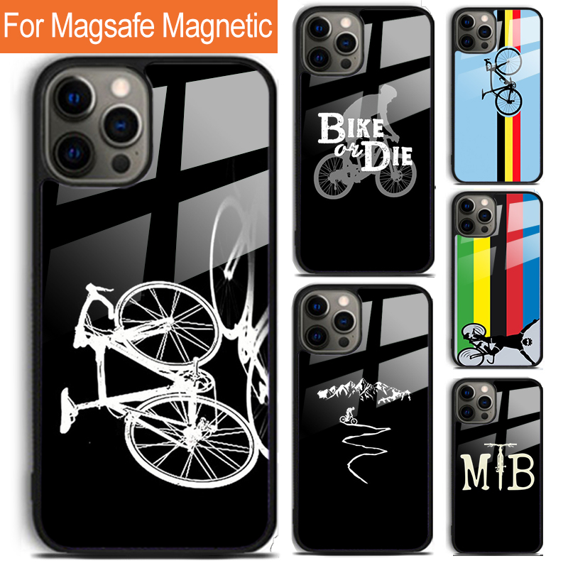 Mountain Biking Cartoon - Mountainbike Fietsen Fietser Telefoon Case Voor