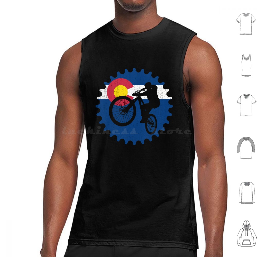 Mountain Biking Colorado Springs - Colorado Mountainbiken Cadeaus voor mountainbikers Tanktops