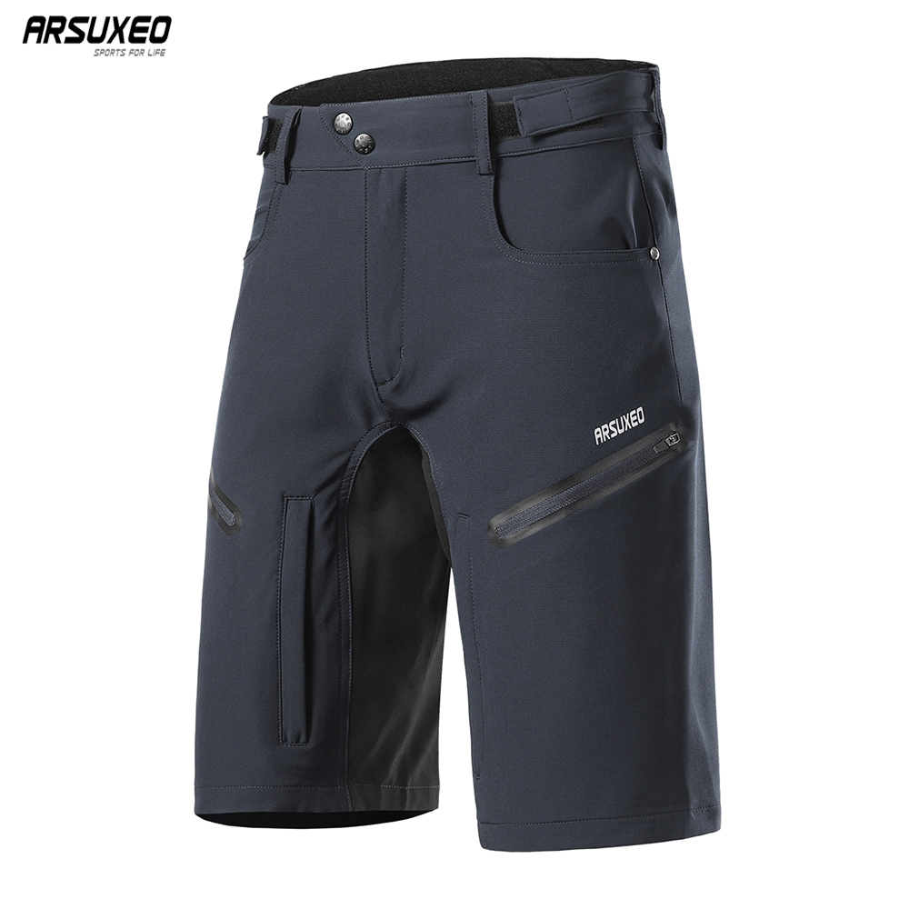 Mountain Biking Overalls - ARSUXEO Heren Fietsbroek Loose Fit MTB