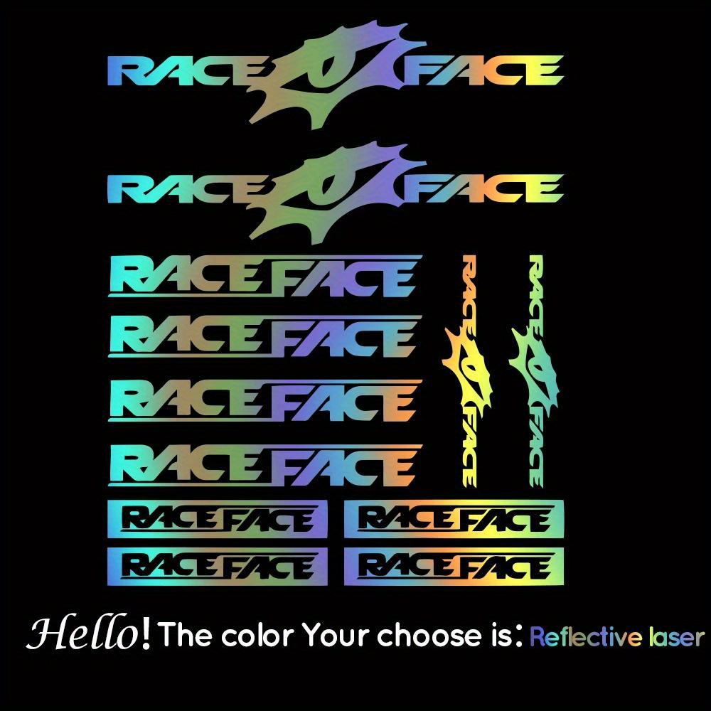 Mountain Biking Races - Race Face Bike Sticker Set Waterdichte