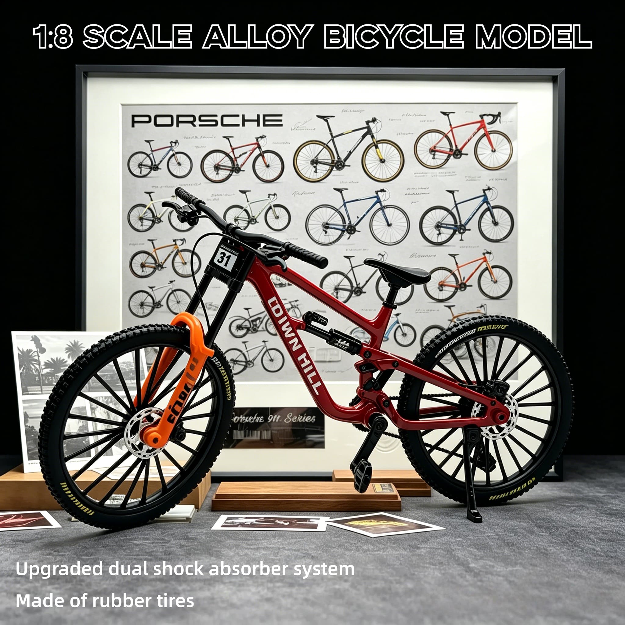 1:8 schaalmodel van een downhi - Mountain Biking Overalls recensie en prijs