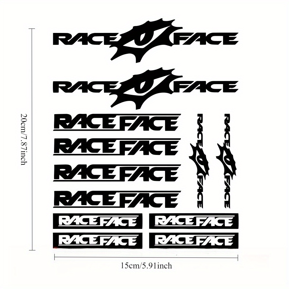 Race Face Bike Sticker Set Wat - Mountain Biking Races recensie en prijs