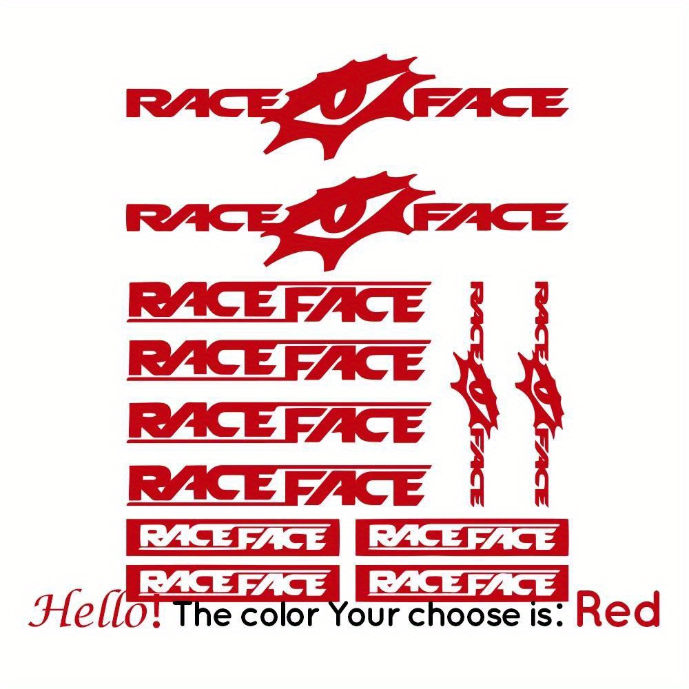 Race Face Bike Sticker Set Wat - Mountain Biking Races recensie en prijs
